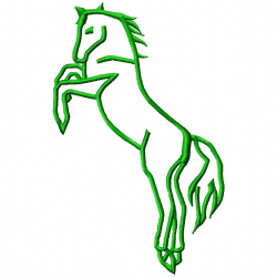 Horses Embroidery Design 9